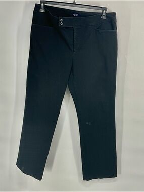 Ralph Lauren Chaps Black Straight Leg Denim Jean Pants 14